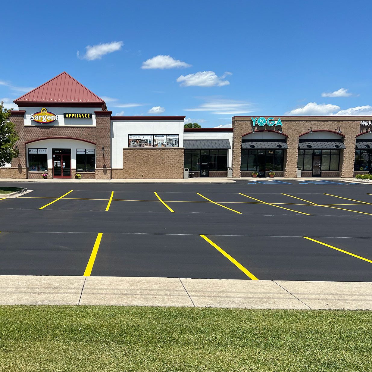 Parking lot paved by Total Asphalt Paving